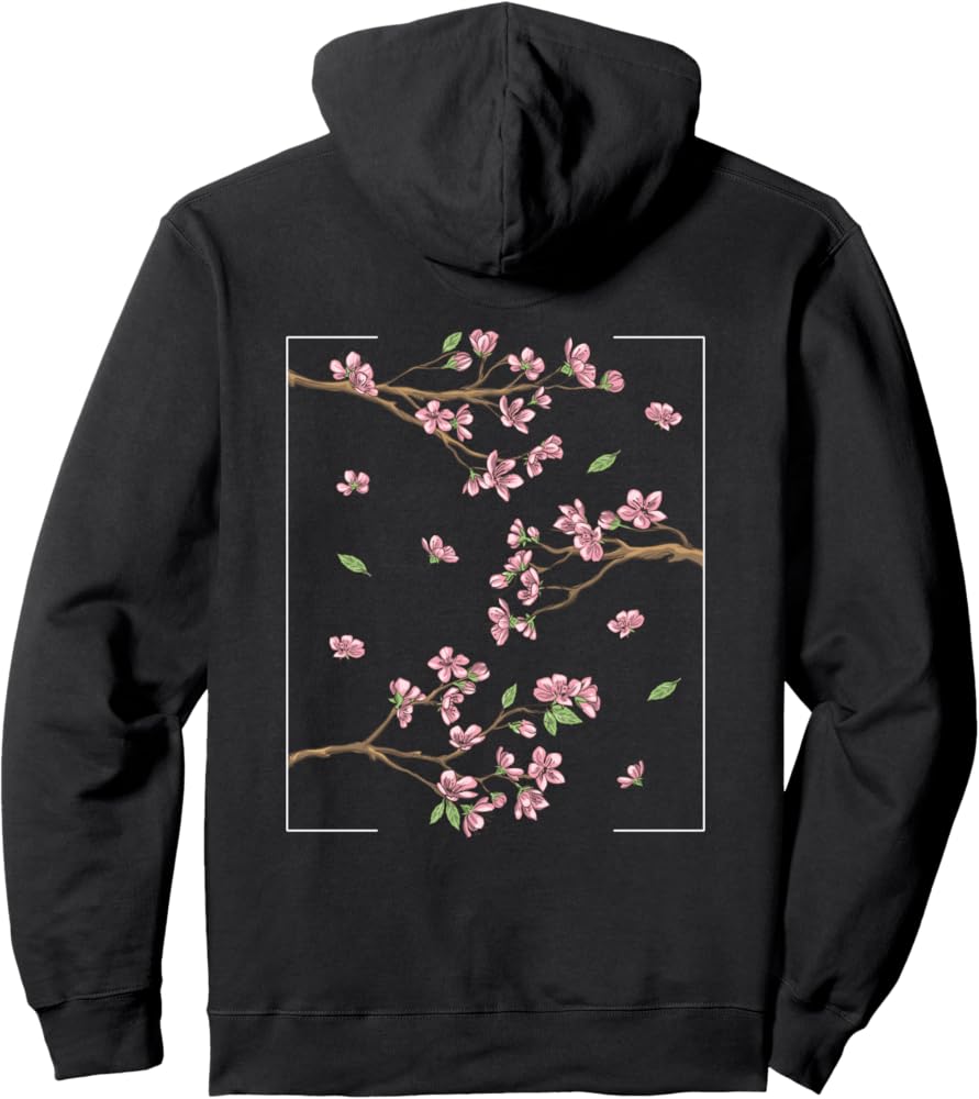 Japanische Kirschblüten Sakura Japan Damen Herren Pullover Hoodie